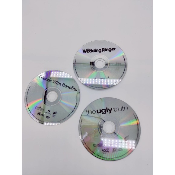 3 Movie Lot Dvd Romance Comedy The Wedding Ringer Ugly Truth Friends W/ Benefits - Picture 7 of 8